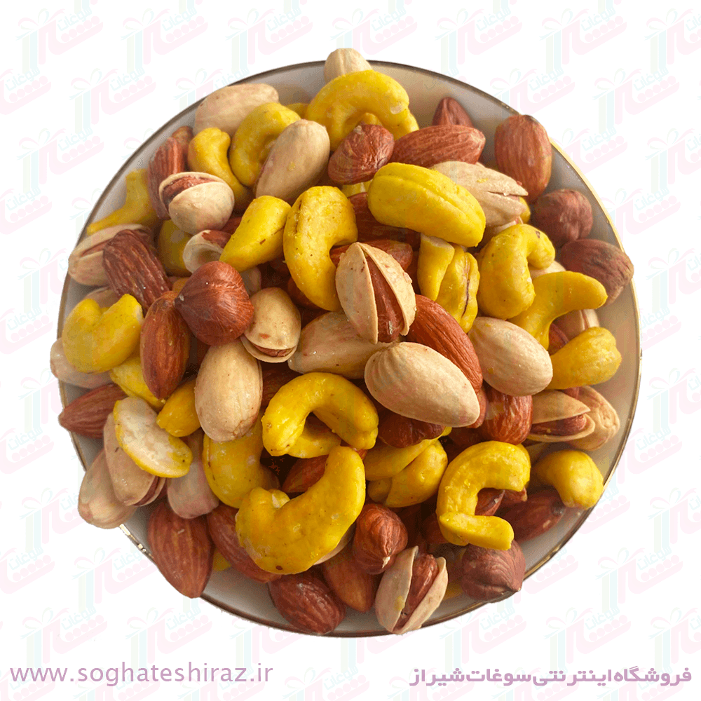 آجیل چهار مغز لوکس بسته 500 گرمی