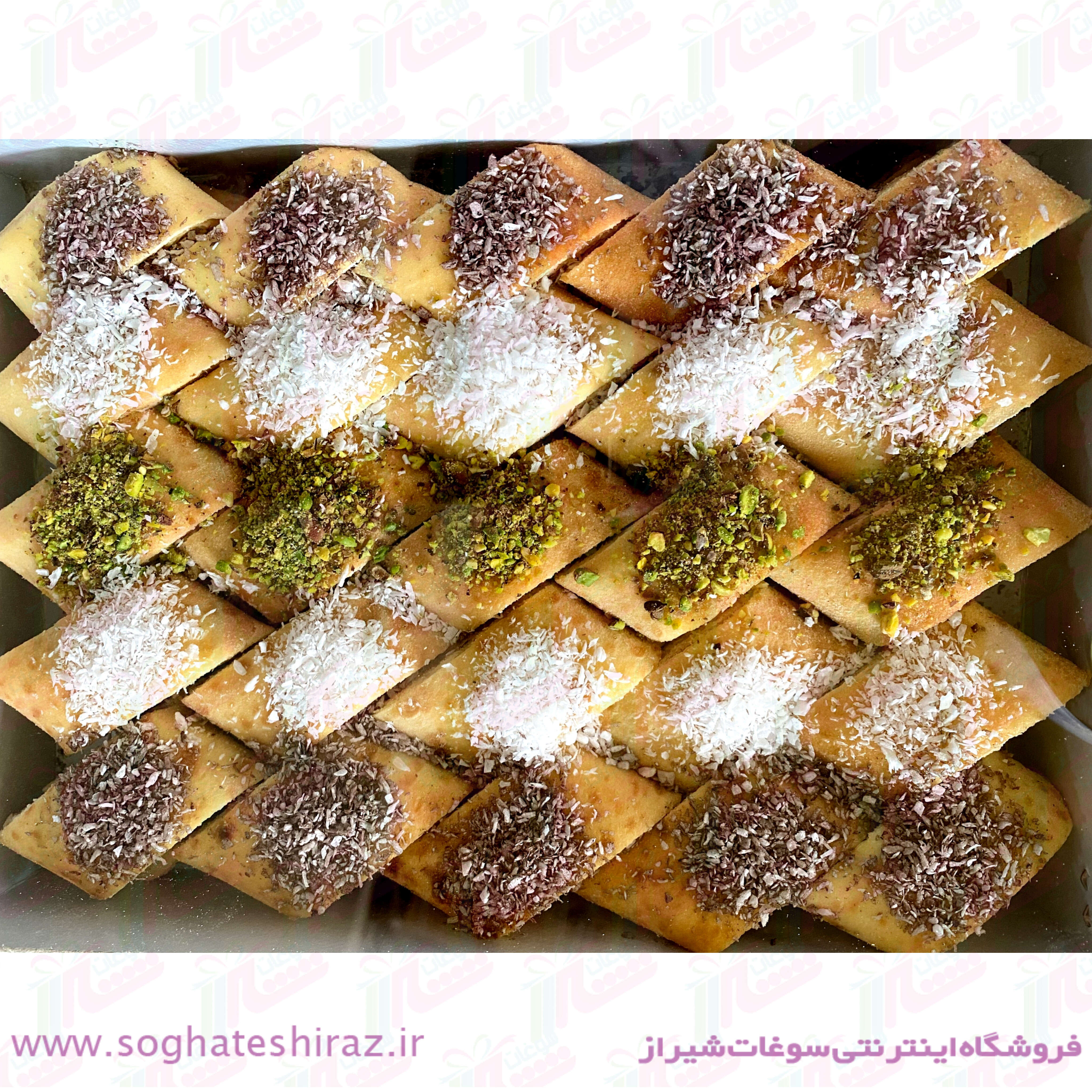 نان یوخه دارچینی و زعفرانی سوغات شیراز